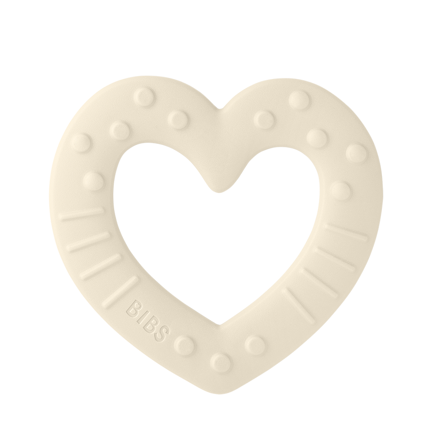 BIBS Baby Bitie Heart Ivory