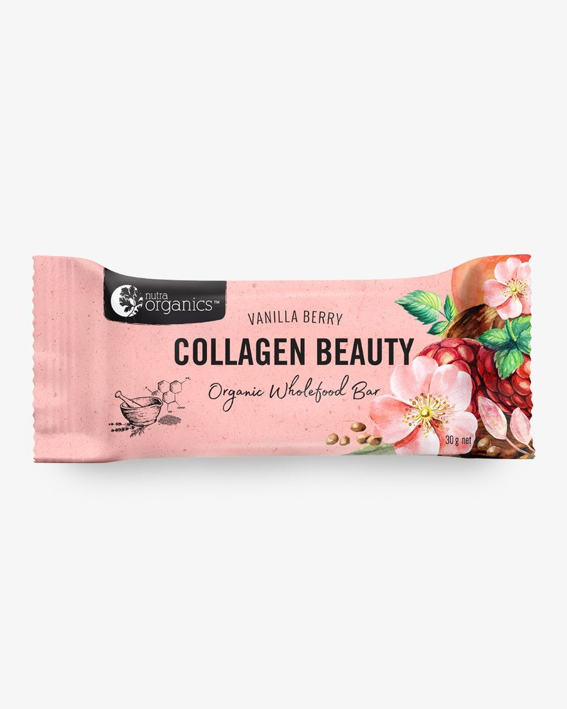 Nutra Organics Collagen Beauty bar Vanilla Berry