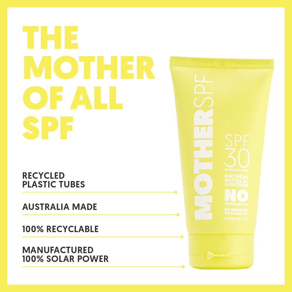 MOTHER SPF Sunscreen SPF 30 -  4 hour water resistant pregnancy and baby suitable natural sunscreen